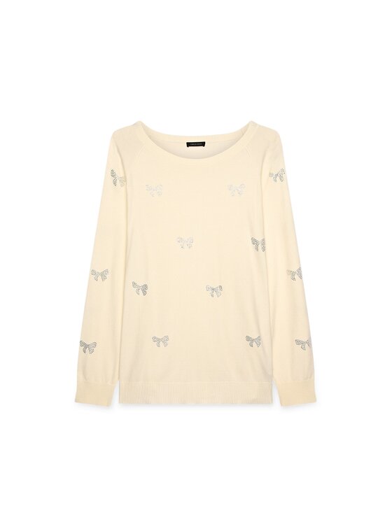 Fiorella Rubino Fiorella Rubino Maglione M757L008142N011 Bianco Regular Fit