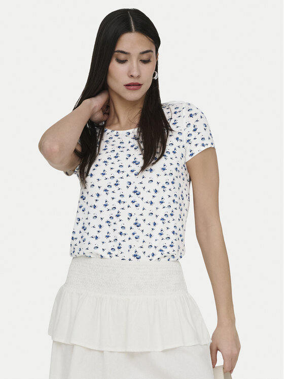 ONLY Bluză Bera 15368588 Alb Regular Fit