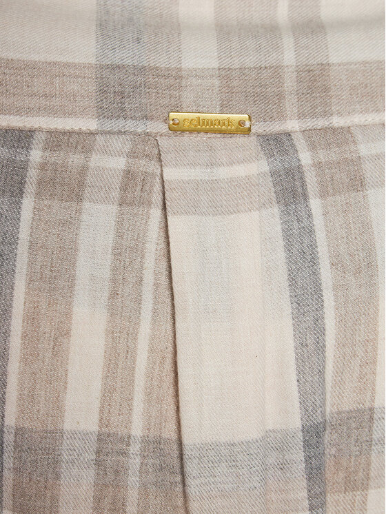 Selmark Selmark Cămașă de noapte Nordic P7063 Écru Regular Fit