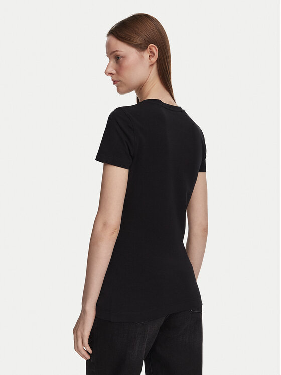Guess Guess T-Shirt W5GI17 J1314 Μαύρο Slim Fit