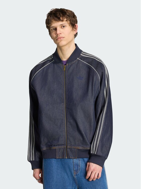 adidas adidas Kurtka jeansowa 164735 Granatowy Loose Fit