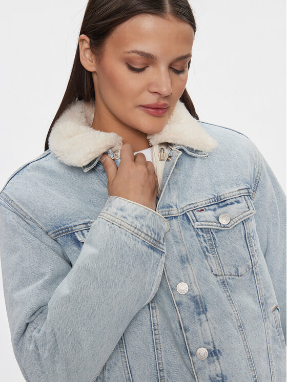 Tommy Jeans Tommy Jeans Farmer kabát DW0DW16991 Kék Regular Fit