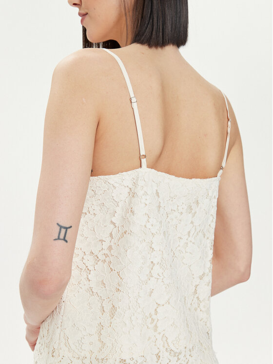 YAS YAS Τοπ Perla 26032812 Εκρού Regular Fit