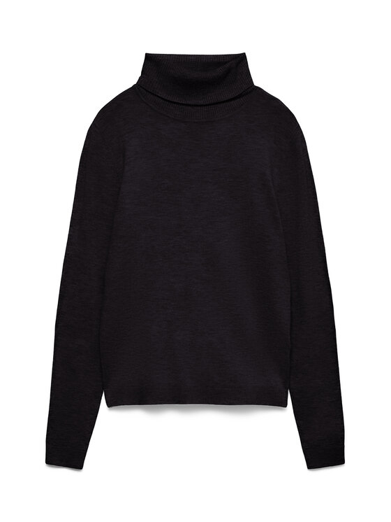Vero Moda Vero Moda Bluză cu gât Happiness 10300472 Negru Slim Fit