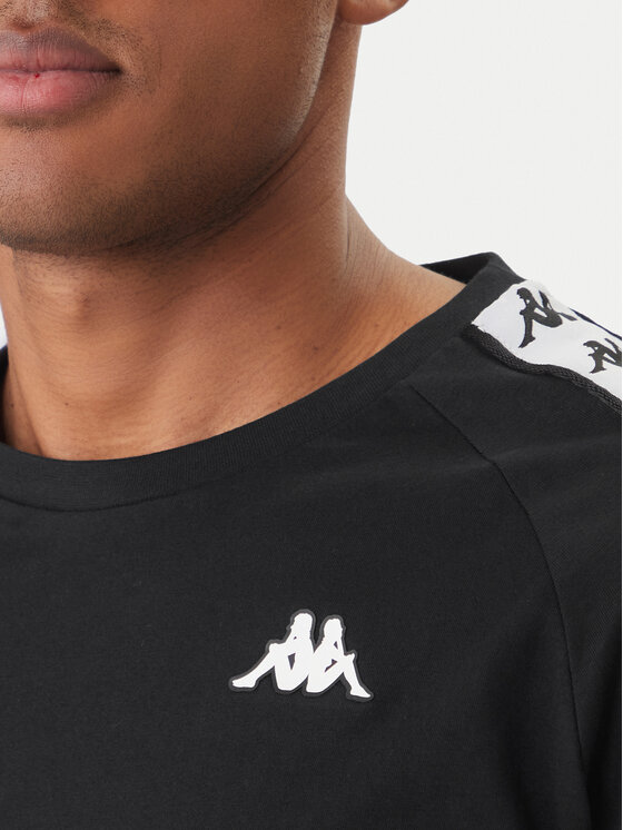 Kappa Kappa T-Shirt 303UV10 Schwarz Slim Fit