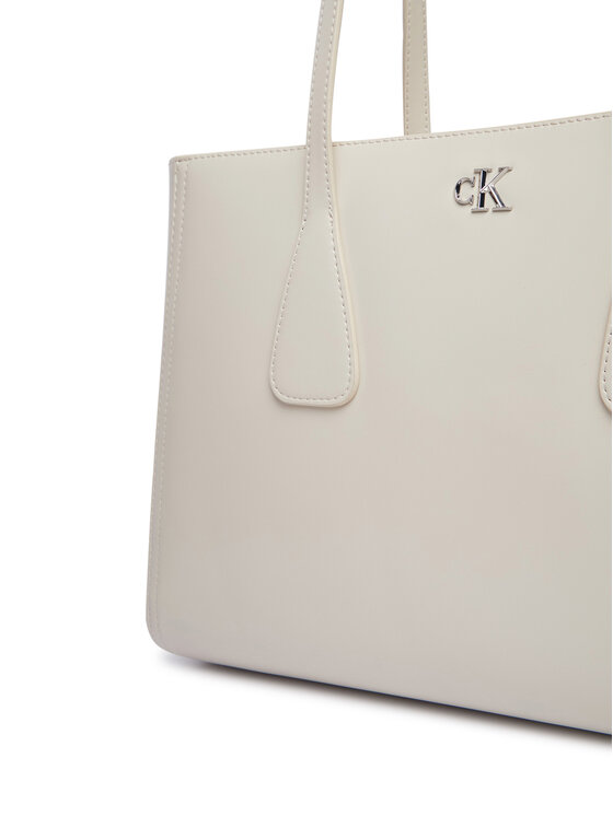 Calvin Klein Calvin Klein Borsetta Ck Medium Work Tote LV04F3442G Beige chiaro