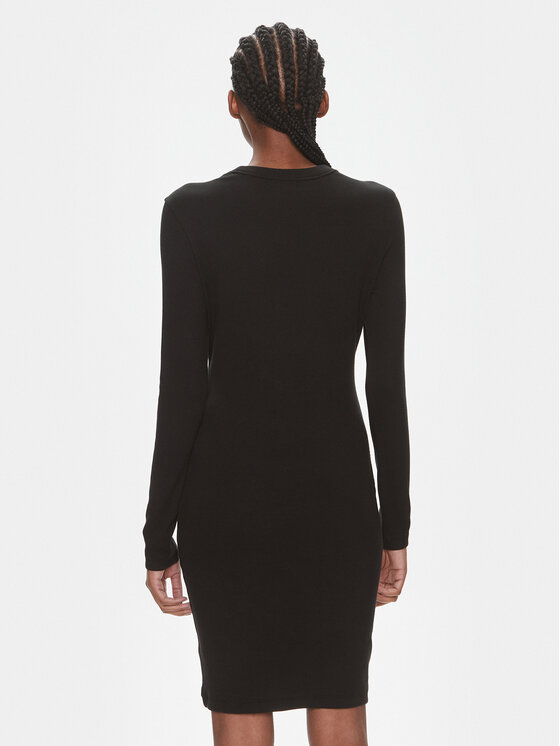 HUGO Hugo Vsakodnevna obleka Nemalia 50508635 Črna Slim Fit