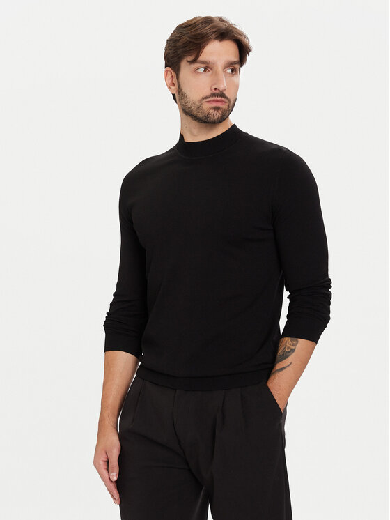 HUGO HUGO Svetr San Marc 50546856 Černá Slim Fit