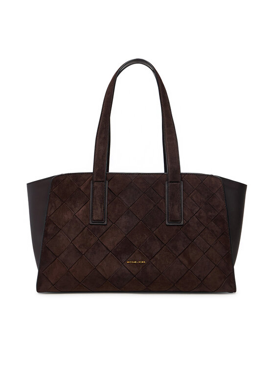 MICHAEL Michael Kors MICHAEL Michael Kors Kabelka Hudson 33F6GHDT3X Tmavě hnědá