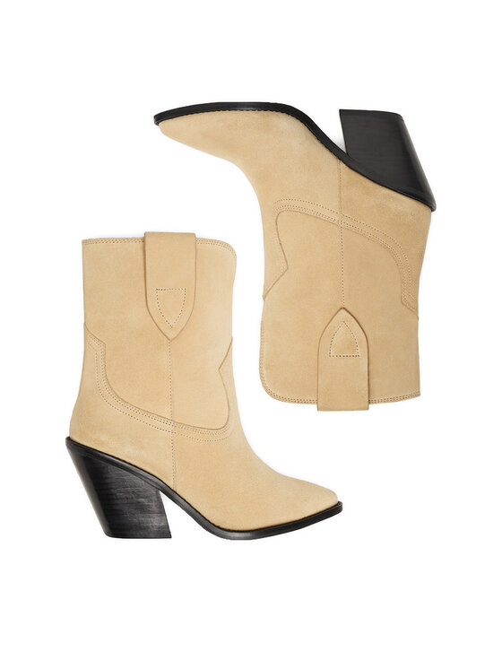 Badura Badura Cizme și botine cowboy EO-BRAYLE-121881 Bej