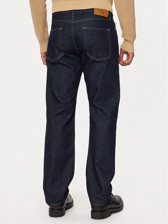 Calvin Klein Jeans Calvin Klein Jeans Jeans hlače J30J326833 Mornarsko modra Straight Fit