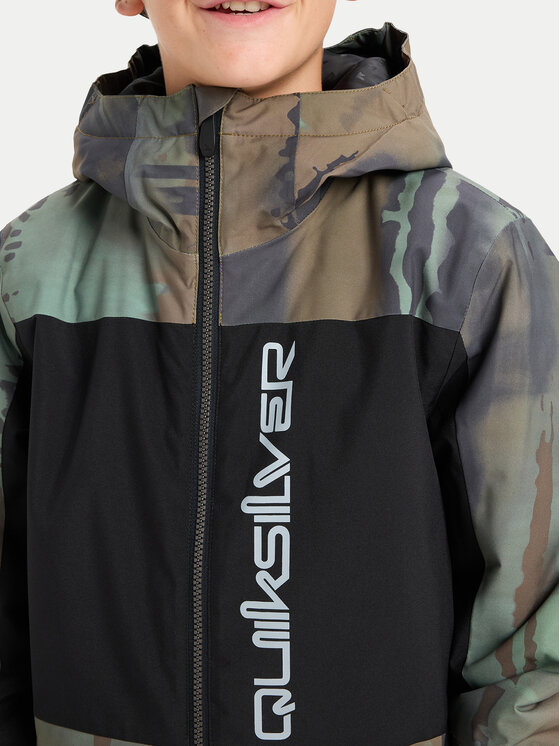 Quiksilver Quiksilver Kurtka snowboardowa Side Hit Block EQBTJ03218 Khaki Regular Fit