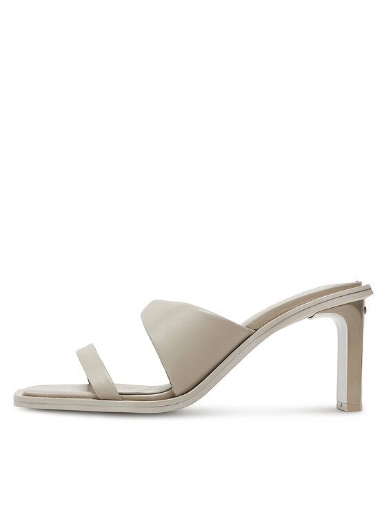 Calvin Klein Calvin Klein Plätud Heel Slide 70 Lth HW0HW02072 Beež