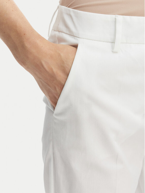 Weekend Max Mara Weekend Max Mara Pantaloni di tessuto Cecco 2615131082 Bianco Regular Fit