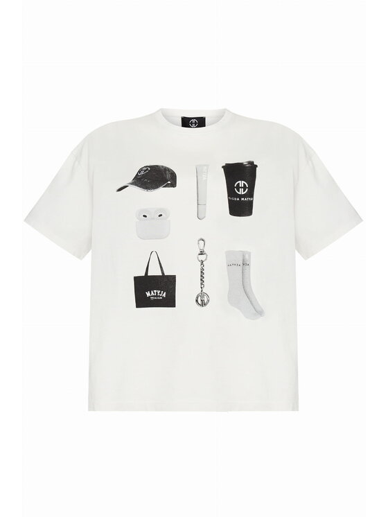 Magda Matyja Magda Matyja T-Shirt Vanessa T-Shirt Biały Oversize