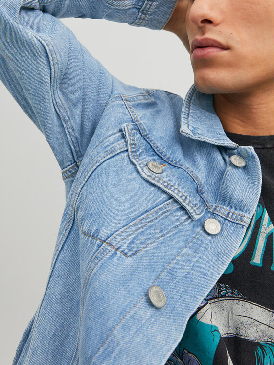 Jack & Jones Jack & Jones Farmer kabát Jean 12223612 Kék Regular Fit