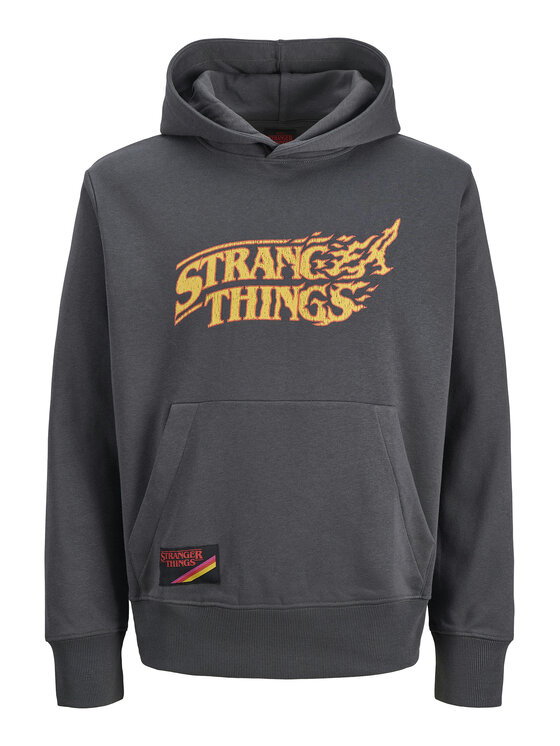 Jack & Jones Jack & Jones Суитшърт Stranger Things 12291655 Сив Relaxed Fit