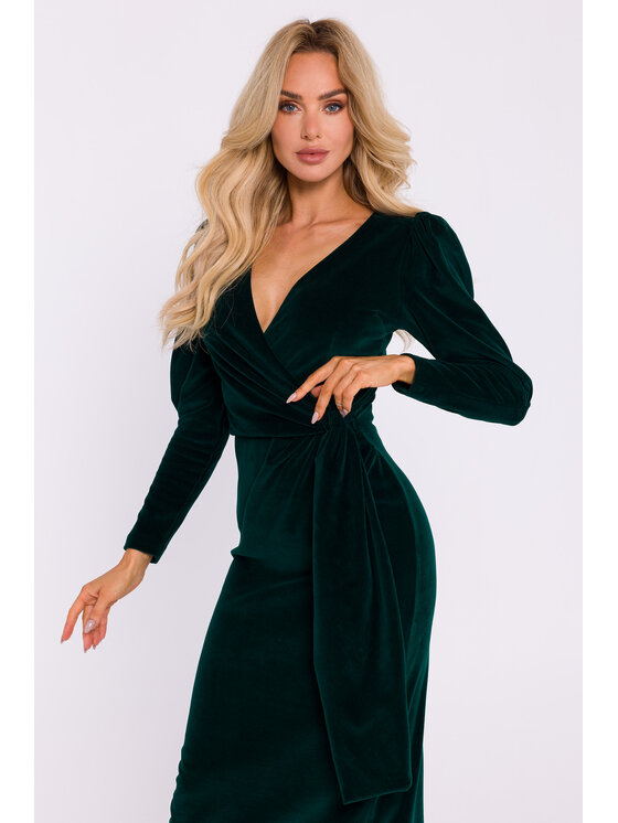 Made of Emotion Made of Emotion Večerní šaty M828 Zelená Premium Fit