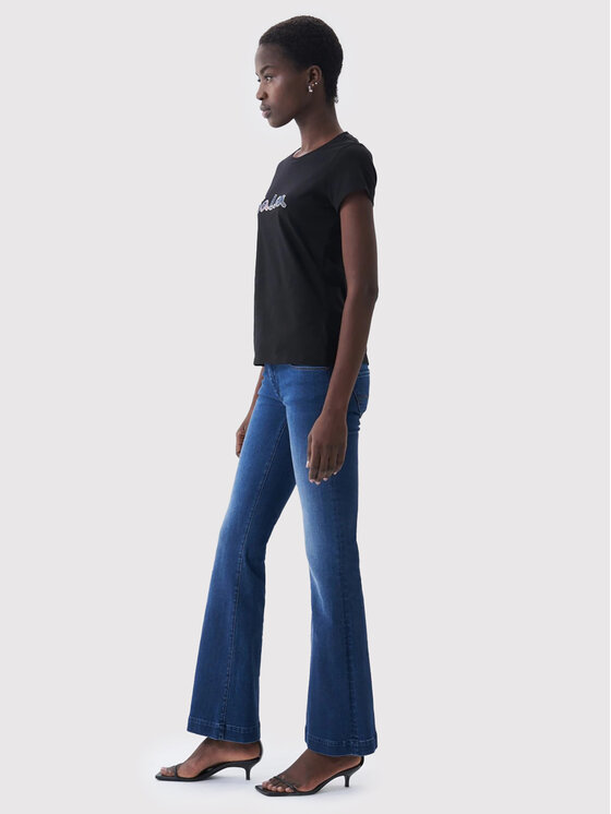 Salsa Salsa T-shirt 124326 Crna Regular Fit