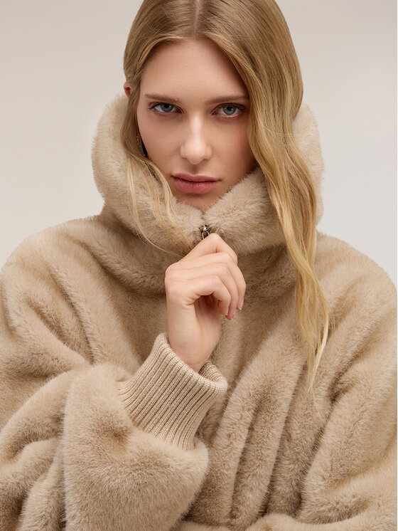 Motivi Motivi Pelliccia 8029Q000275N002 Crema Over Fit