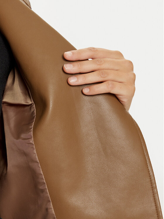 Vero Moda Vero Moda Μπουφάν από απομίμηση δέρματος Riley 10302441 Καφέ Slim Fit
