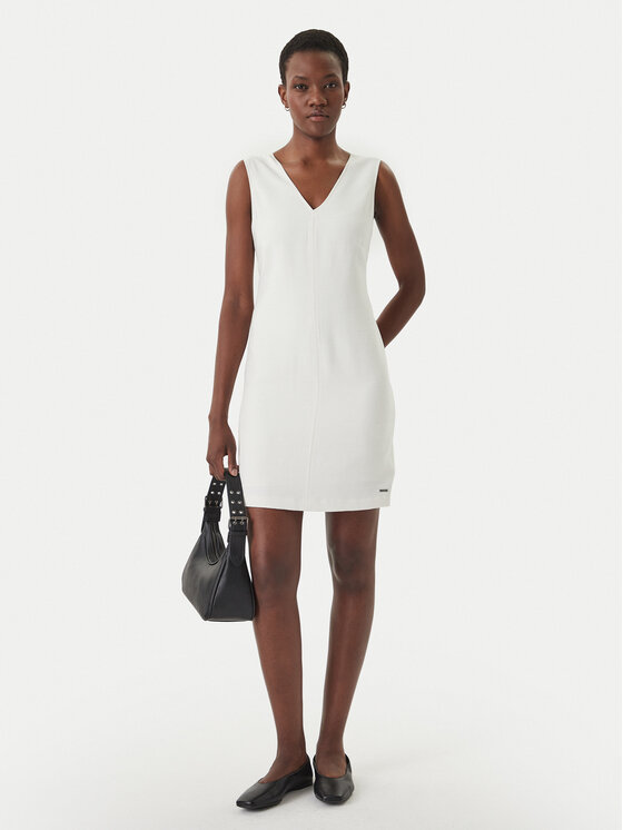 Calvin Klein Calvin Klein Haljina za svaki dan LV044F012G Écru Regular Fit
