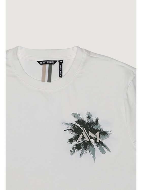 Antony Morato Antony Morato T-shirt REGULAR FIT WITH PRINT Bianco Regular Fit