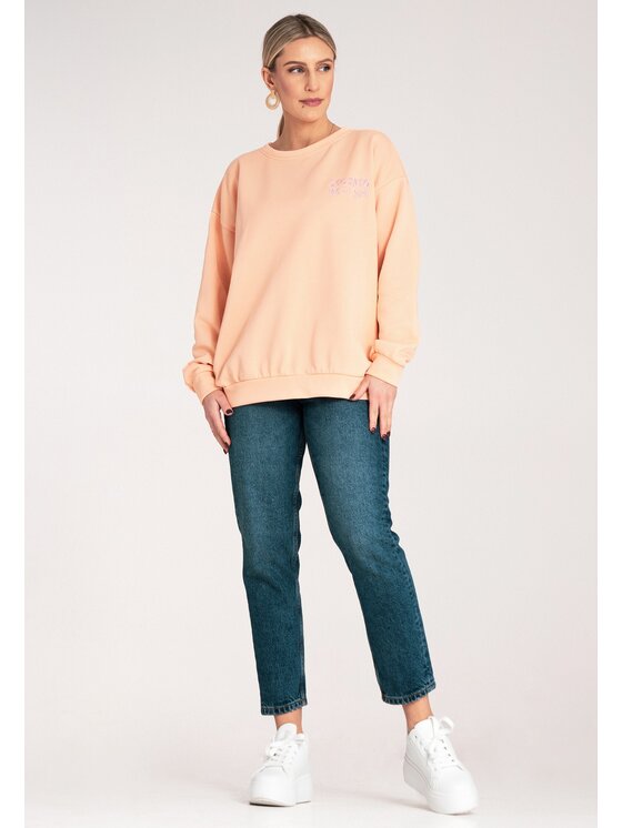 FIGL FIGL Felpa M1151 Arancione Regular Fit