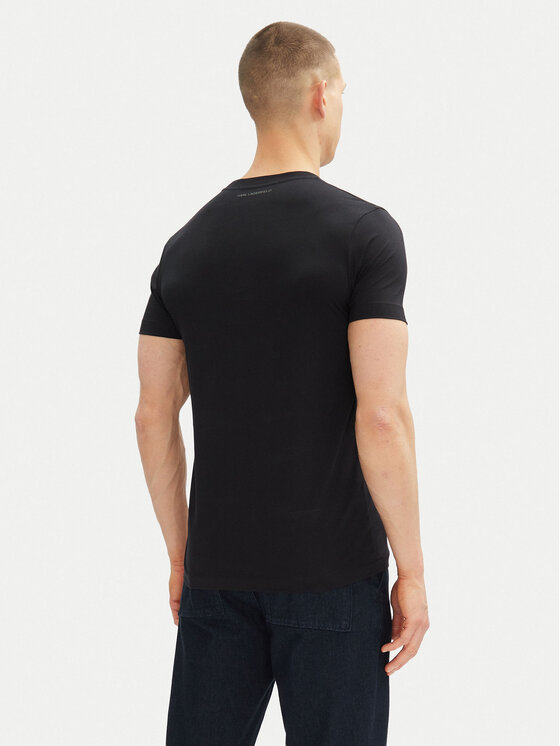 KARL LAGERFELD KARL LAGERFELD T-Shirt 755065 552241 Granatowy Regular Fit
