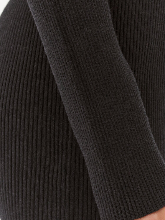 Silvian Heach Silvian Heach Kötött ruha GPA23347VE Fekete Slim Fit