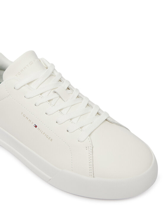 Tommy Hilfiger Tommy Hilfiger Sneakersy Th Court Core Ess Leather FM0FM05367 Biały