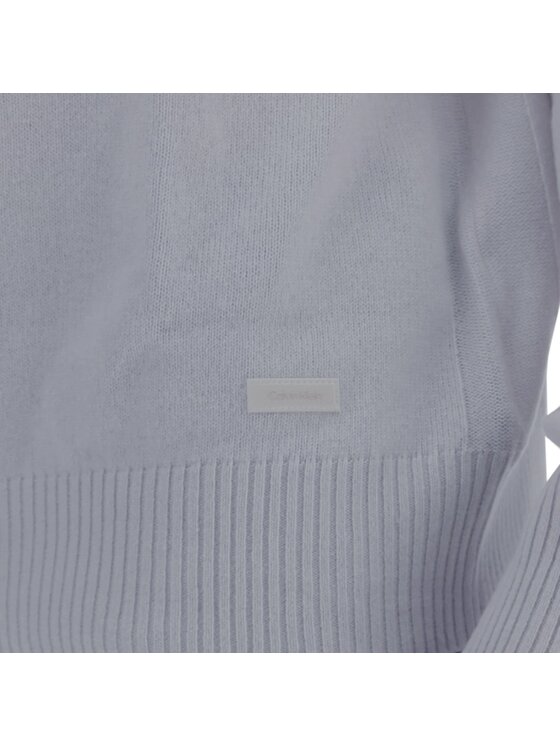Calvin Klein Calvin Klein Sweter WOOL K10K111954 Szary Regular Fit