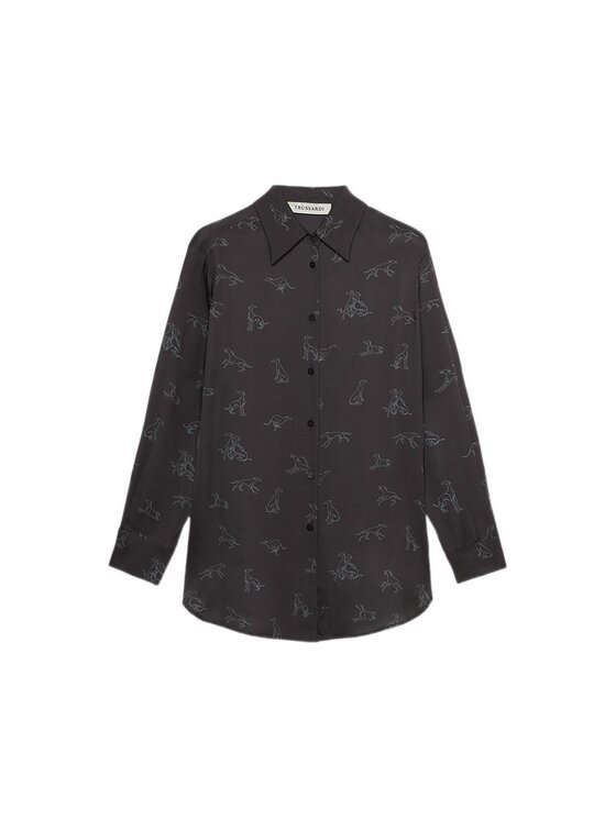 Trussardi Trussardi Camicia 50126000028N0Z4 Nero Regular Fit