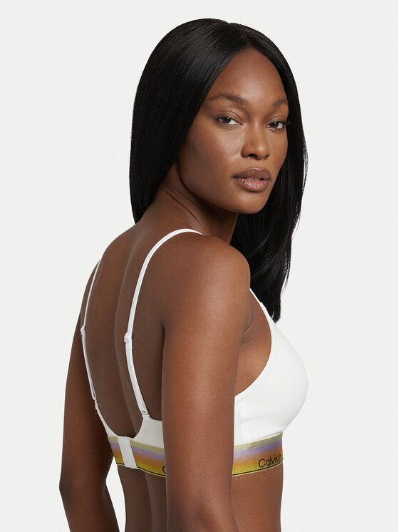 Calvin Klein Calvin Klein Biustonosz bezfiszbinowy LV00QF8865 Biały
