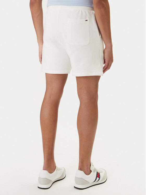 Tommy Jeans Tommy Jeans Sportshorts Signature DM0DM23017 Weiß Regular Fit