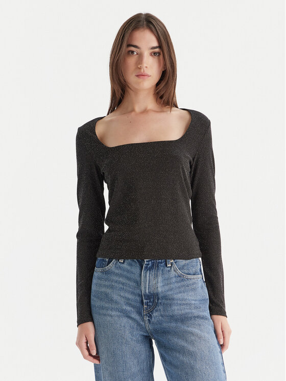 Vero Moda Vero Moda Blúz Kanva 10336088 Fekete Regular Fit