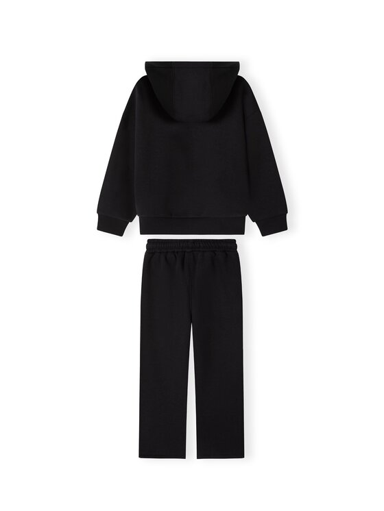 minoti minoti Komplet dresowy 32FLEECE165 Czarny Wide Leg