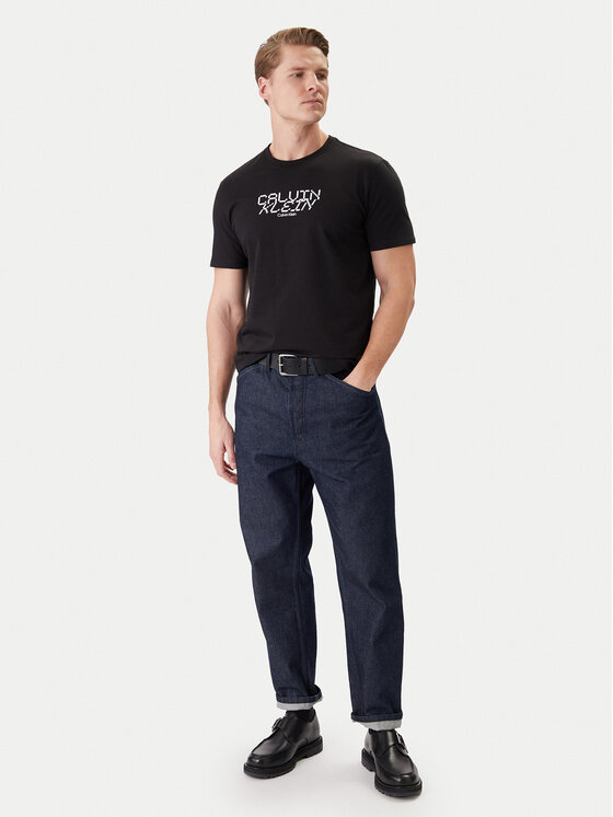 Calvin Klein Jeans Calvin Klein Jeans Tričko LV14RE818G Čierna Classic Fit