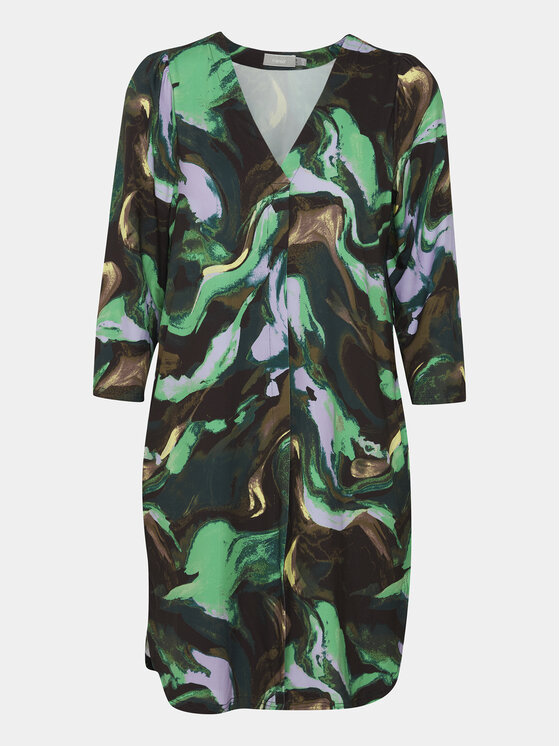 Fransa Fransa Rochie tip cămașă 20612138 Verde Regular Fit