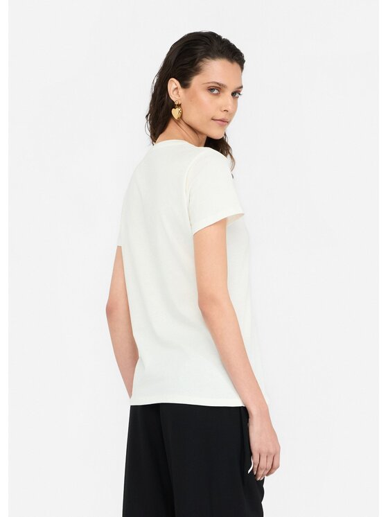 Liu Jo Liu Jo T-shirt TF5287JS923M9844 Bianco Regular Fit