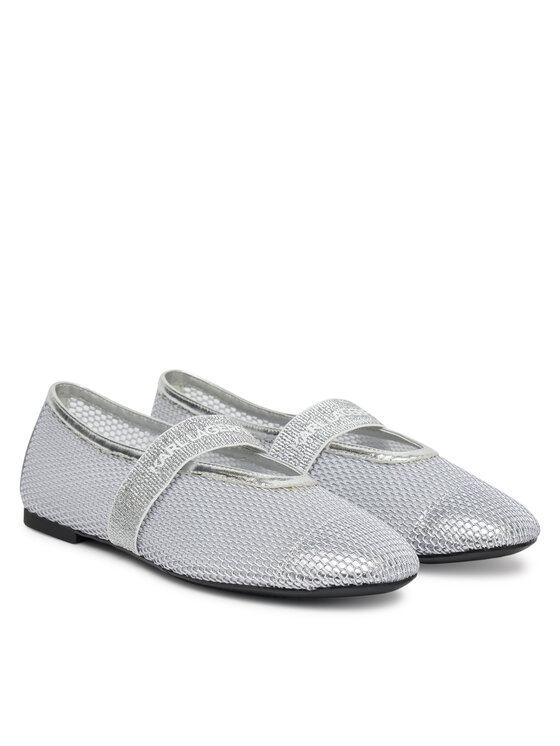 KARL LAGERFELD KARL LAGERFELD Baleríny KL40125 Strieborná