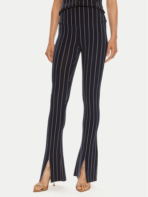 NORMA KAMALI Pantaloni din material KK1247PL016642 Bleumarin Slim Fit
