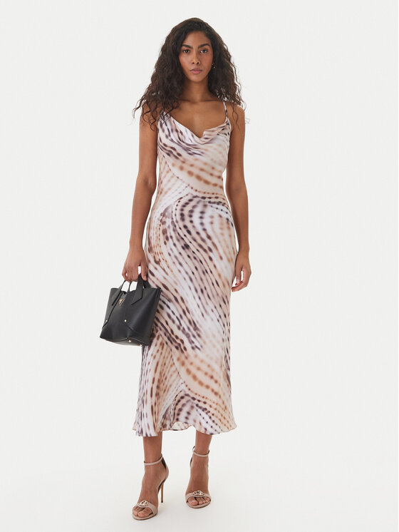 Guess Guess Rochie cocktail W6GK94 W2266 Bej Regular Fit