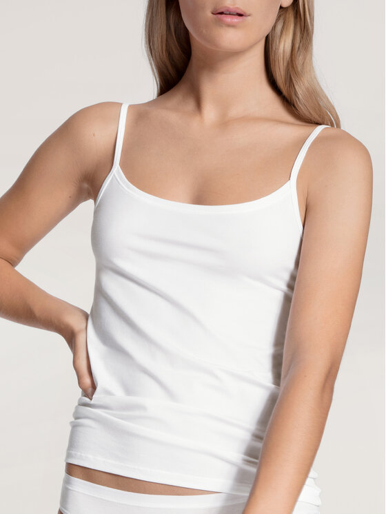 Calida Calida Koszulka piżamowa 11075 Biały Slim Fit