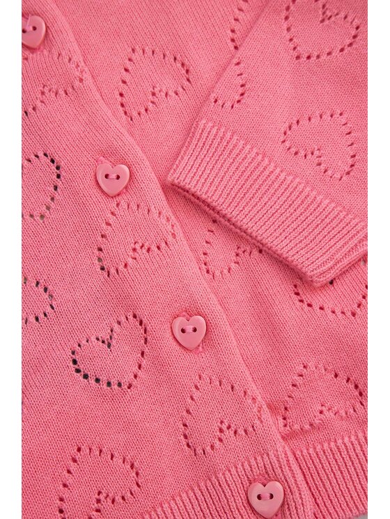 Coccodrillo Coccodrillo Kardigan WC6172201QGN-007 Różowy Regular Fit