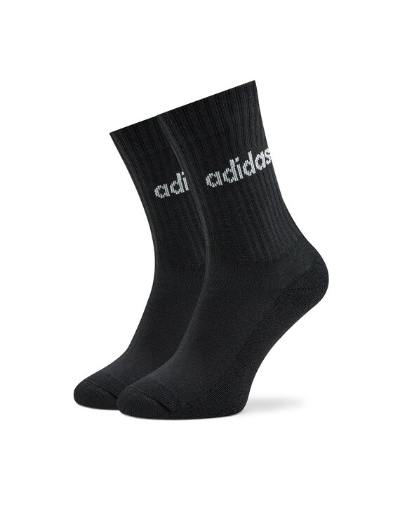 adidas adidas Visoke nogavice Unisex Linear Crew Cushioned Socks 3 Pairs IC1301 Črna