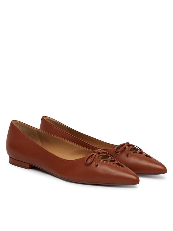 LAUREN RALPH LAUREN LAUREN RALPH LAUREN Baleriny 802P06376001 Brązowy