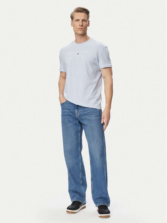 Tommy Jeans Tommy Jeans Тишърт DM0DM20744 Светлосин Regular Fit