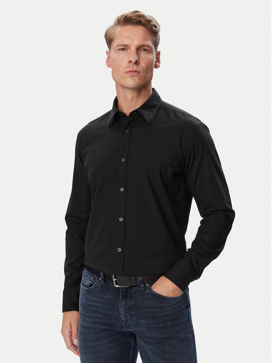BOSS BOSS Srajca Relegant 6 M 50569606 Črna Regular Fit