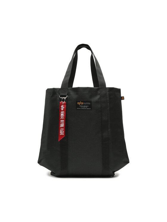 Geantă Alpha Industries Label Shopping Bag 106943 Black 03
